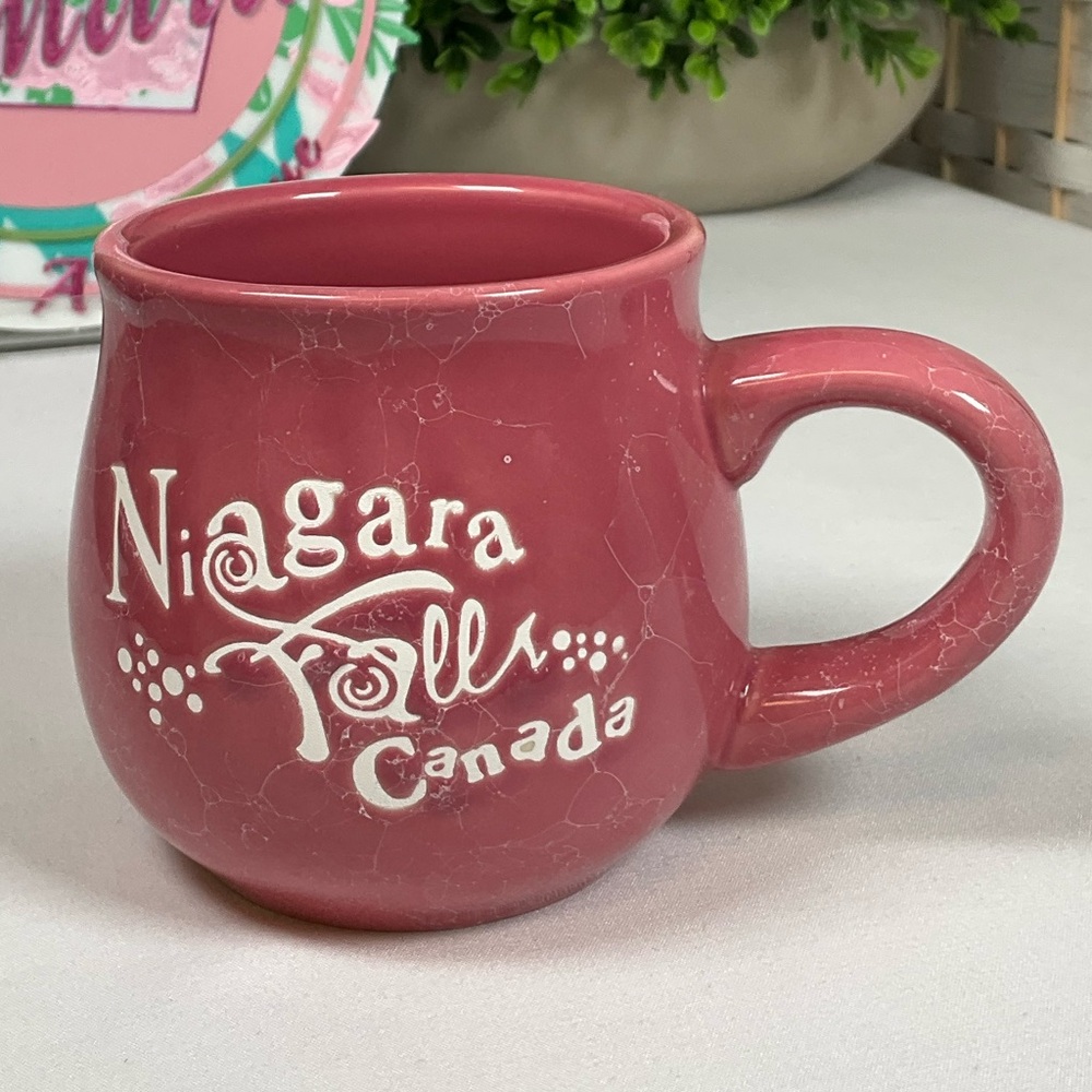 Niagara Falls Canada Coffee|Tea Mug|Cup- Pink 10oz